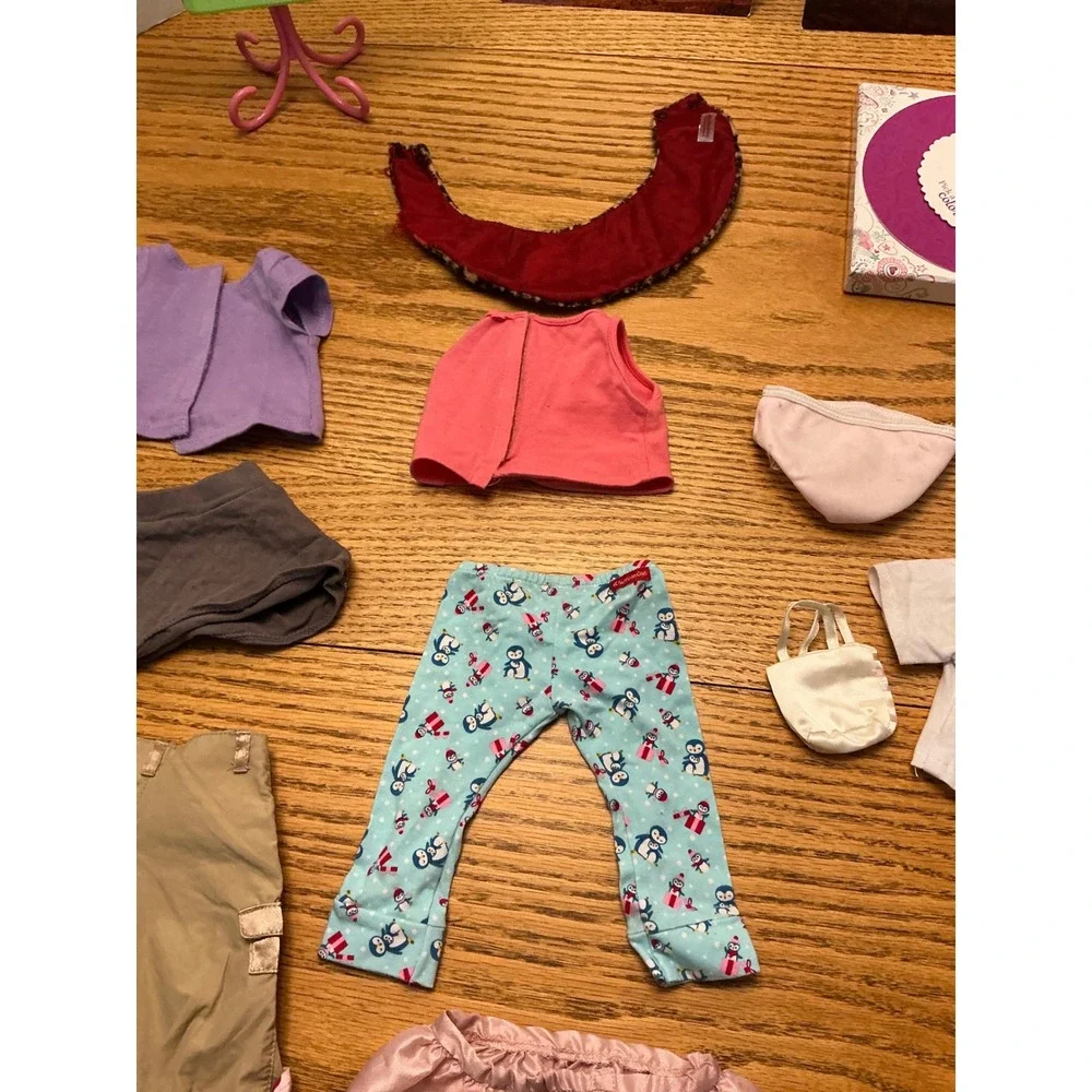 American Girl Doll Clothing Accessory Lot Kit Fashion Studio Clothes Pants Book